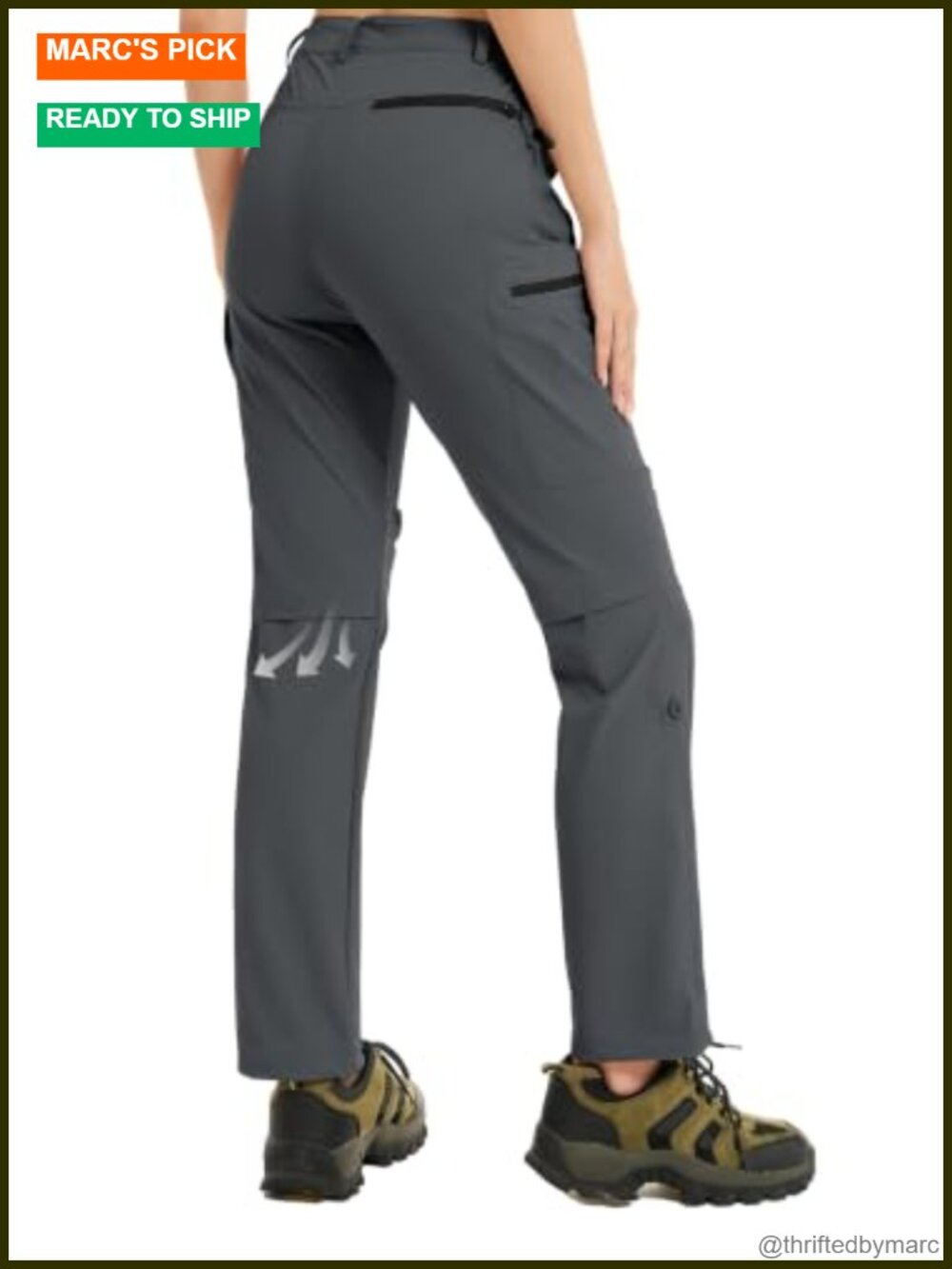 Waterproof Nylon Spandex Hiking Pants Convertible Cargo